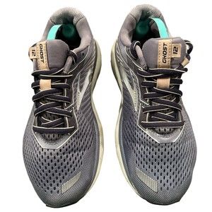 Brooks Womens Ghost 12‎ 1203051B086 Gray Purple Running Shoes Sneakers Sz VG
